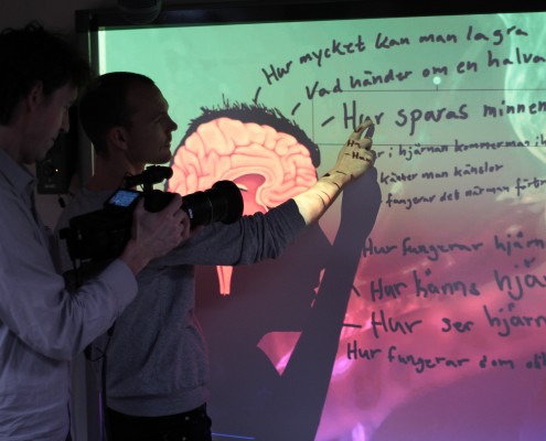 Presentationsdatas Smartboard används i Svt TV sändning