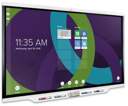 SMART Board 7000-serien med fyra pennor