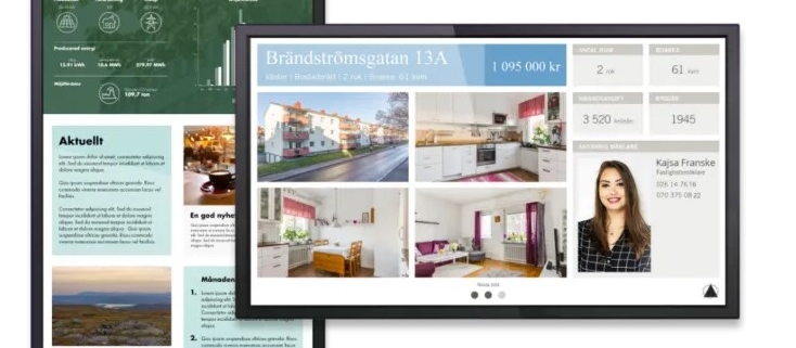 Digital signage-skärmar från playipp